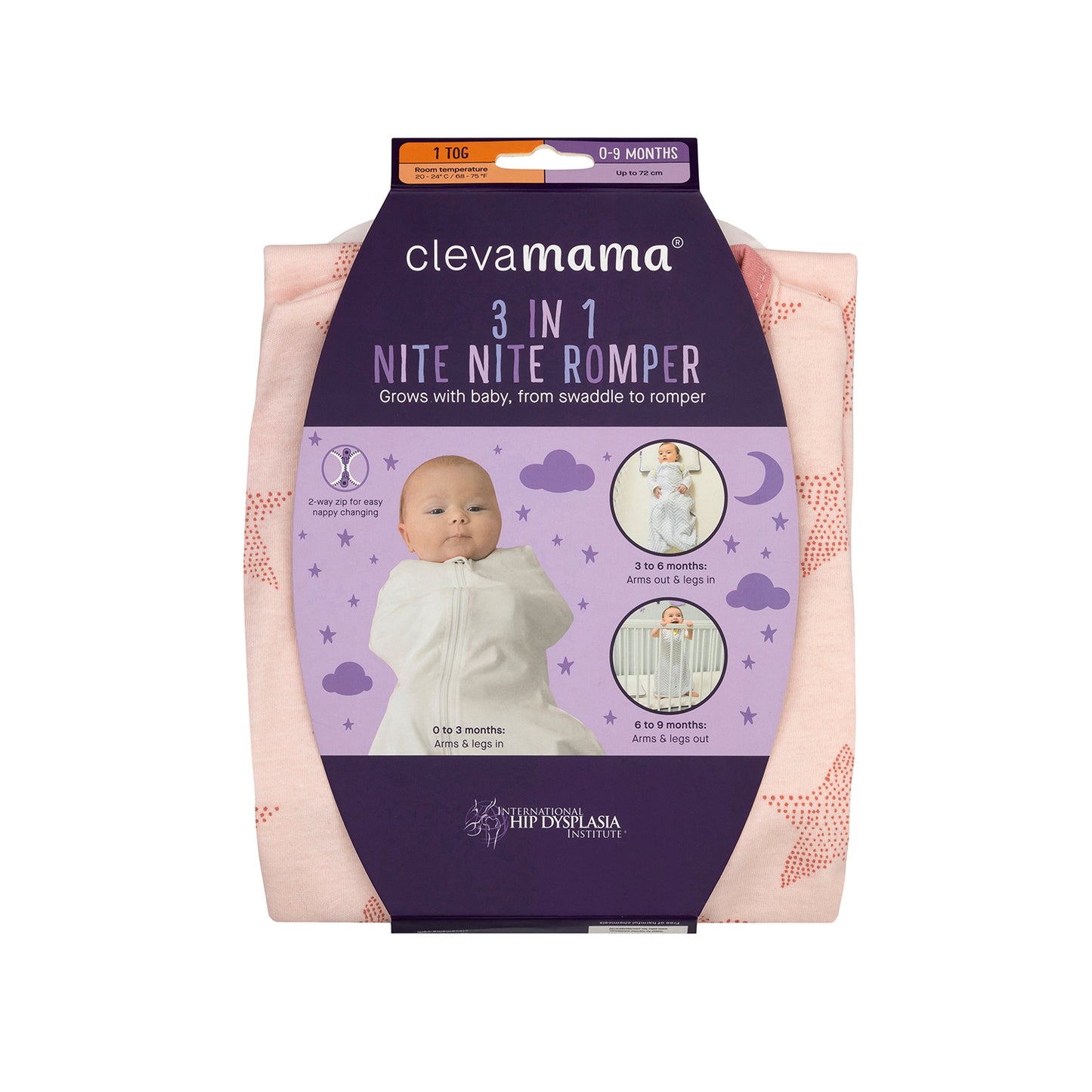 3 in 1 Romper & Sleeping Bag 1Tog