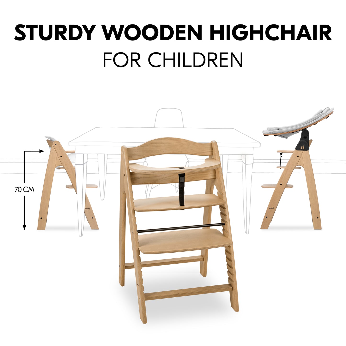 Arketa Wooden Highchair (6mths +)