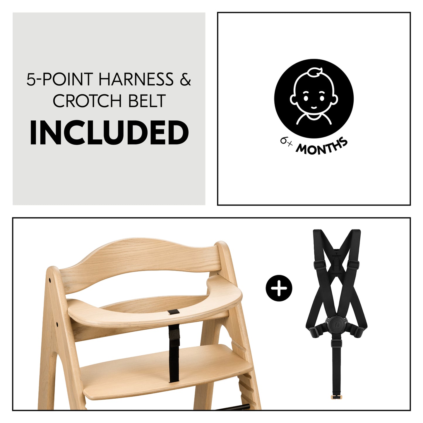 Arketa Wooden Highchair (6mths +)