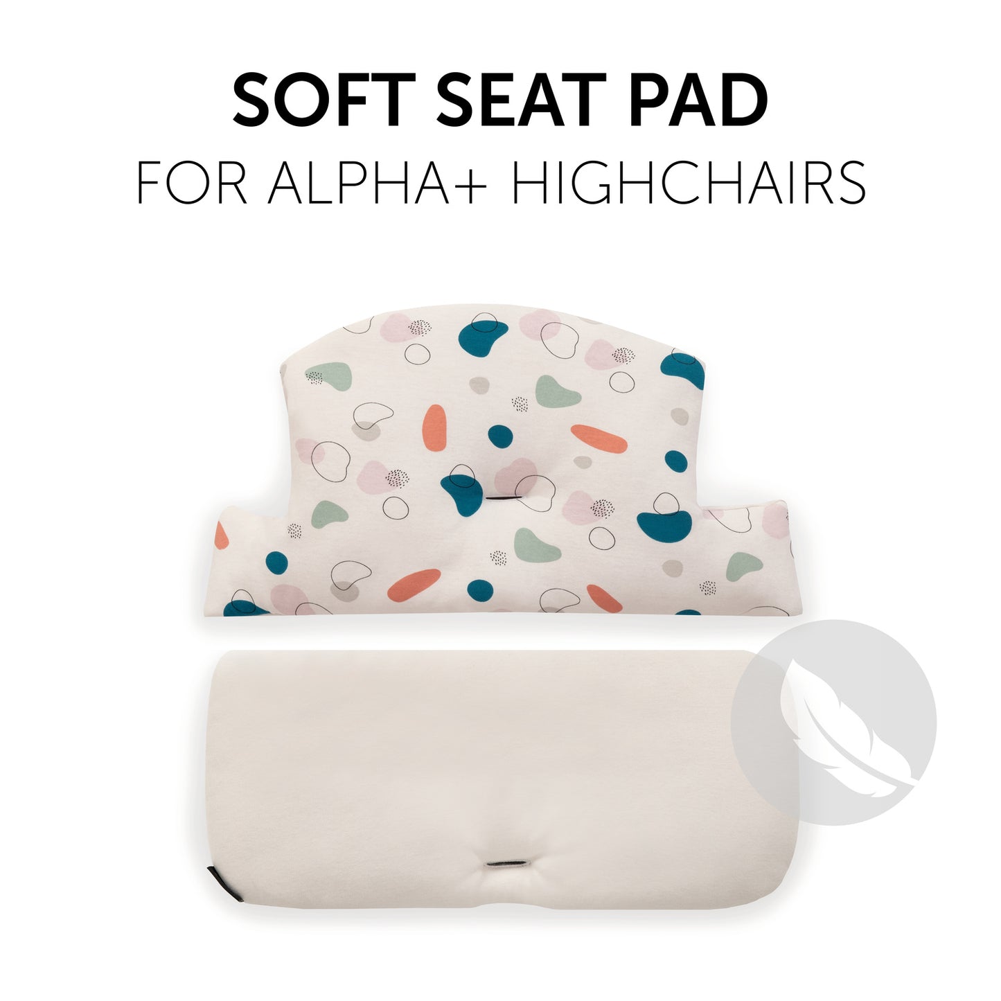 Alpha Highchair Pad Select - Jersey Organic