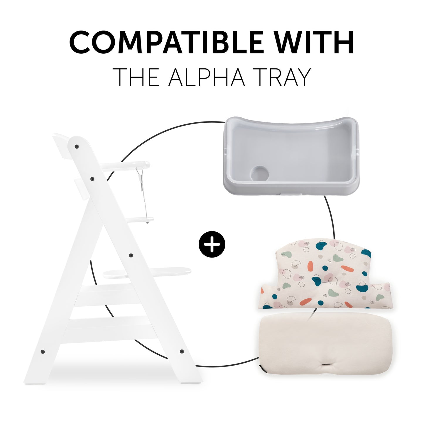 Alpha Highchair Pad Select - Jersey Organic