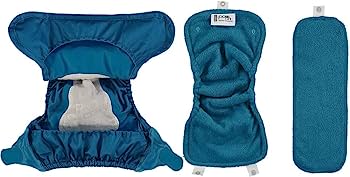 Pop In Single Bamboo Nappy - Peacock