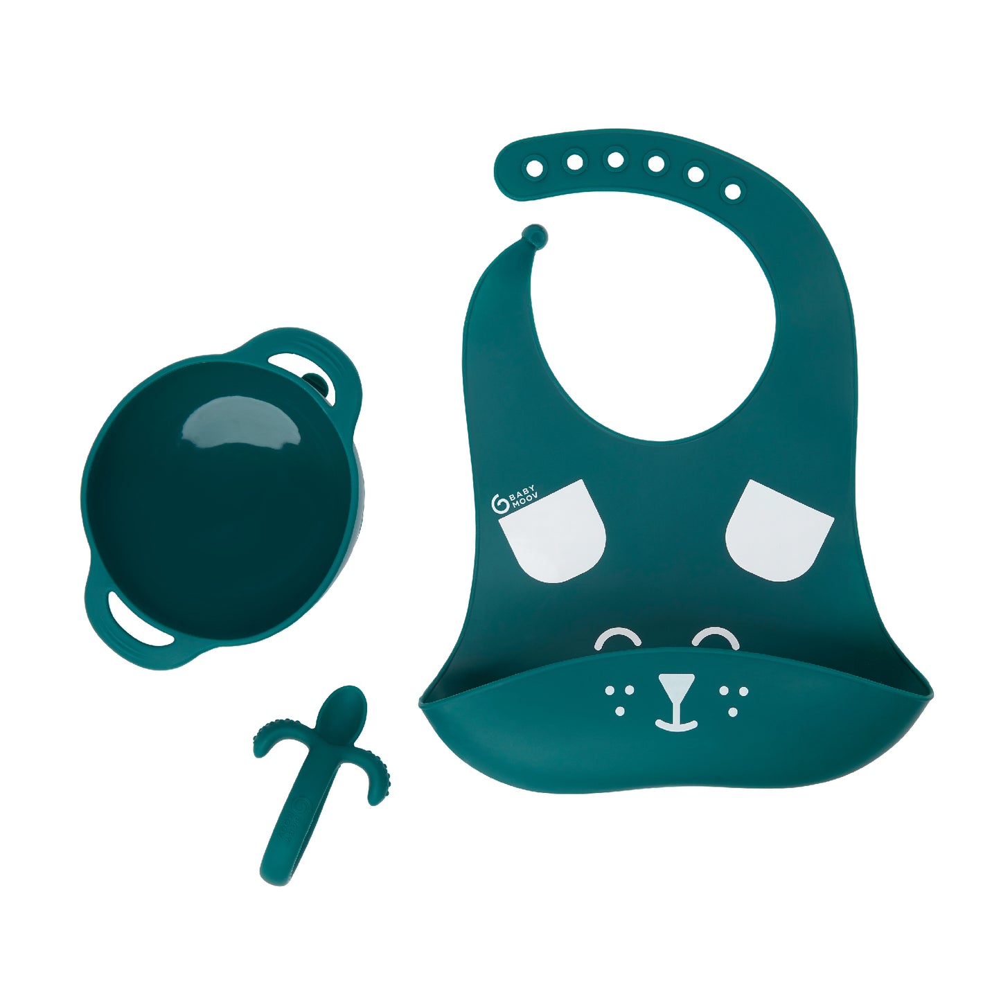 First'isy Silicone Bowl, Feeder & Bib Set (6-12m) - Dog