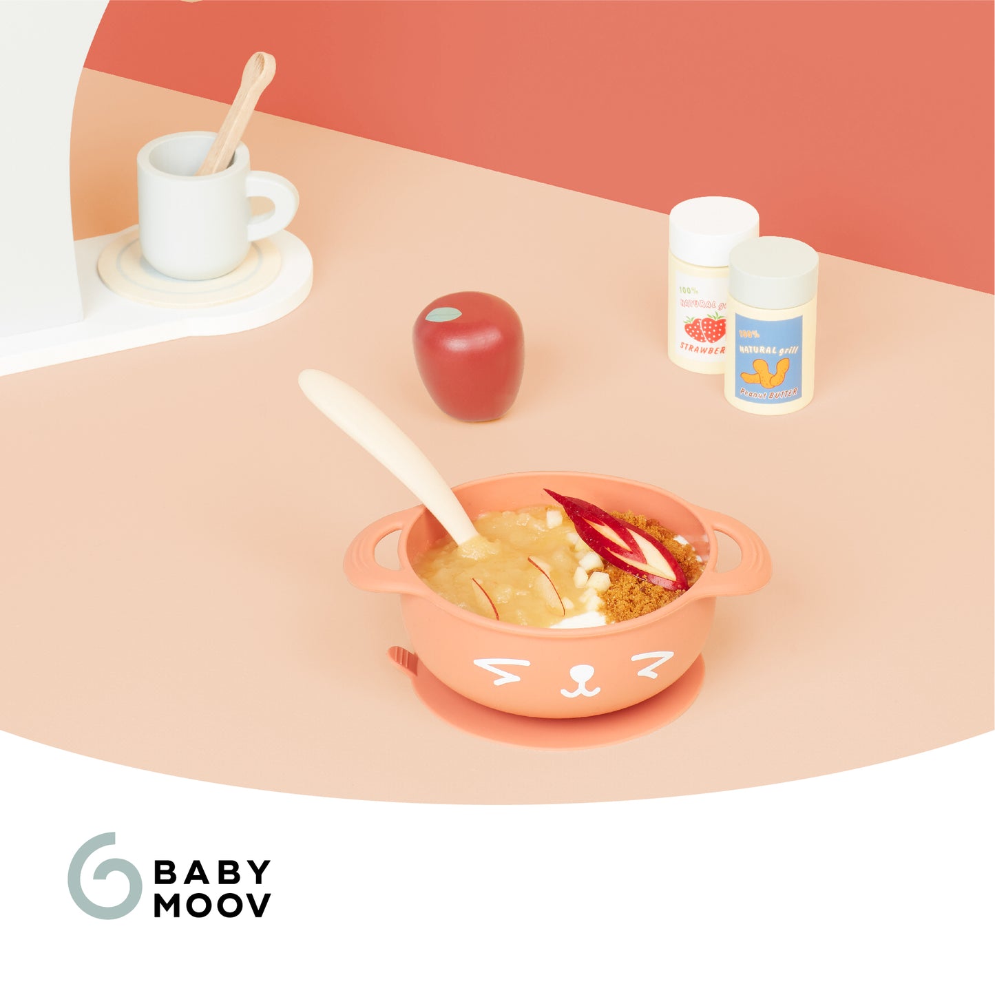Tast'isy Silicone Bowl & Spoon Set (15-24m) - Fox