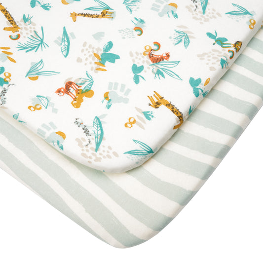 CoZee Fitted Crib Sheets 2pk