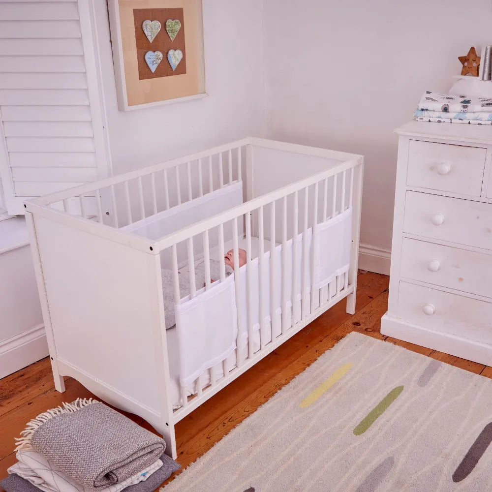 Breathable Cot Wrap - Soft White