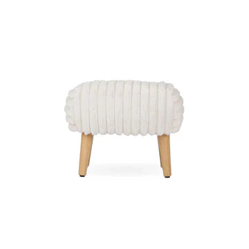 Etta Footstool - Faux Fur
