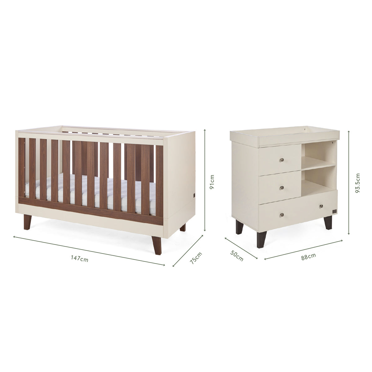 Origin Como 2 Piece Nursery Furniture Set