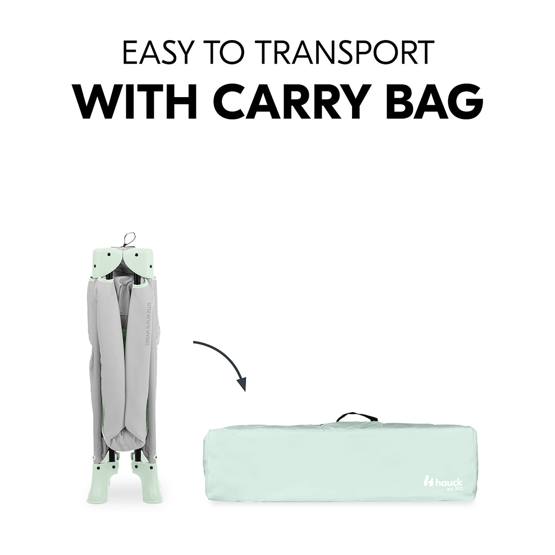 Dream N Play Plus Travel Cot - Dusty Mint