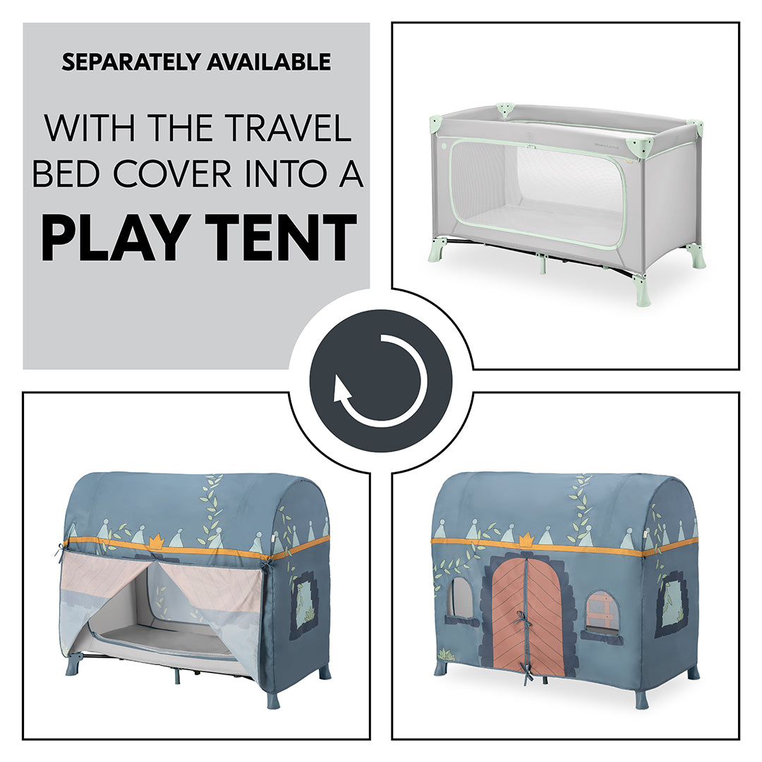 Dream N Play Plus Travel Cot - Dusty Mint
