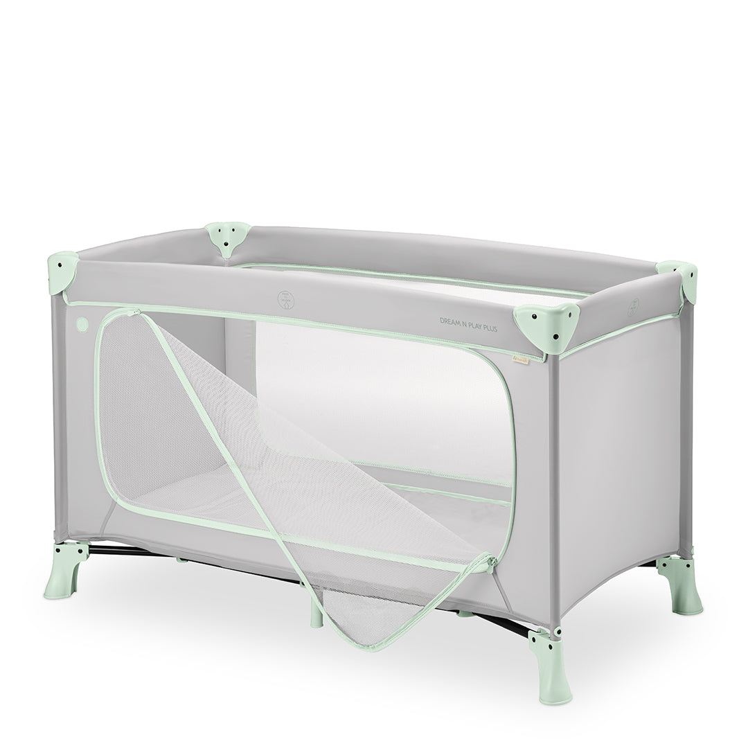 Dream N Play Plus Travel Cot - Dusty Mint