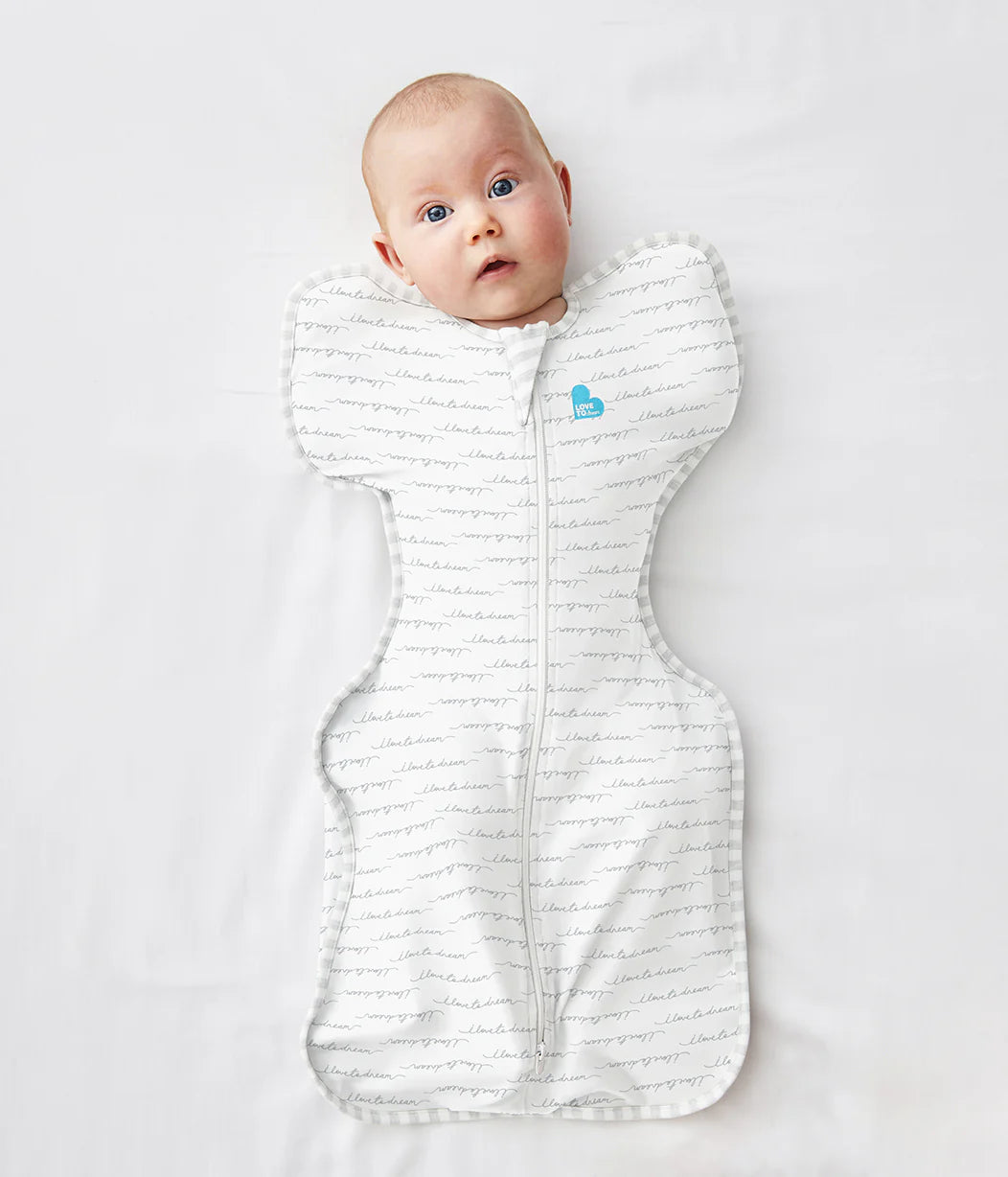 Swaddle Up™ Stage 1 Stretch Cotton Dreamer 1 Tog - White