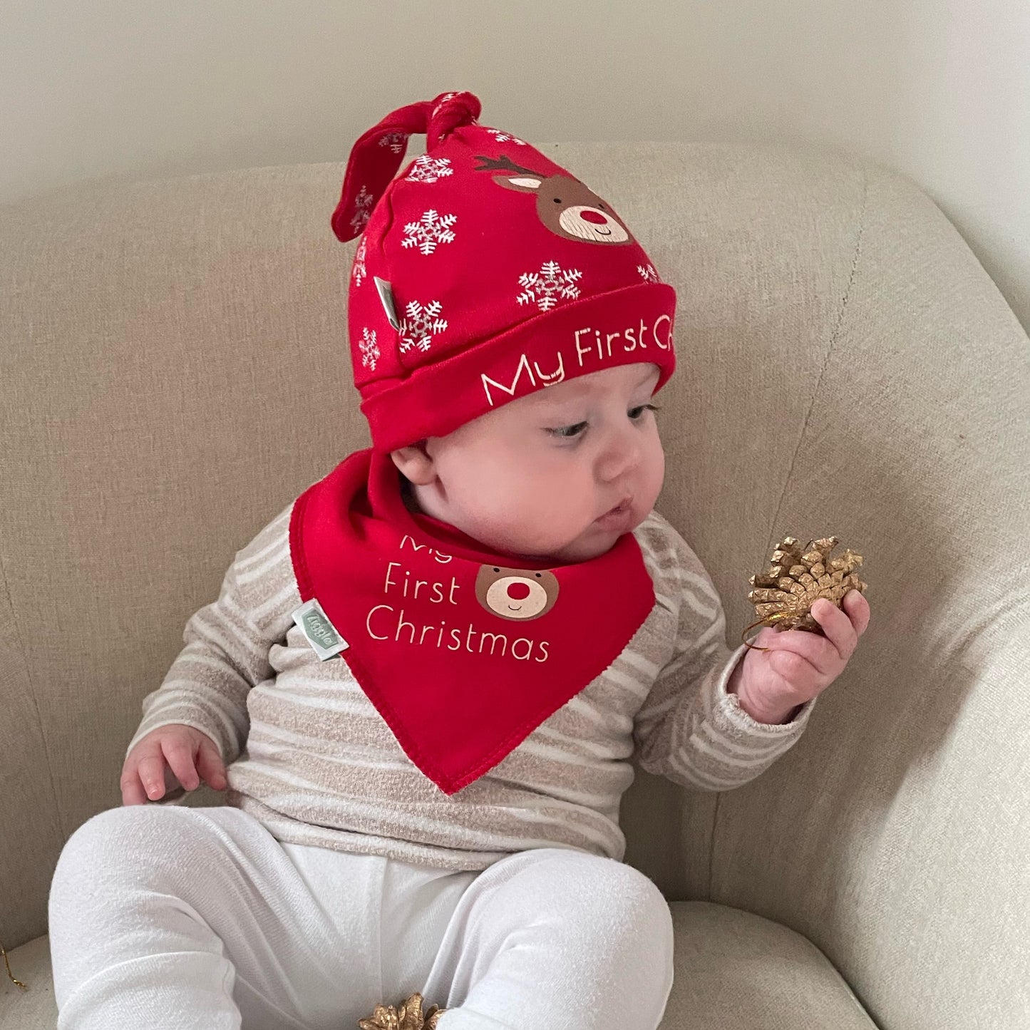 Cotton Hat - My First Christmas