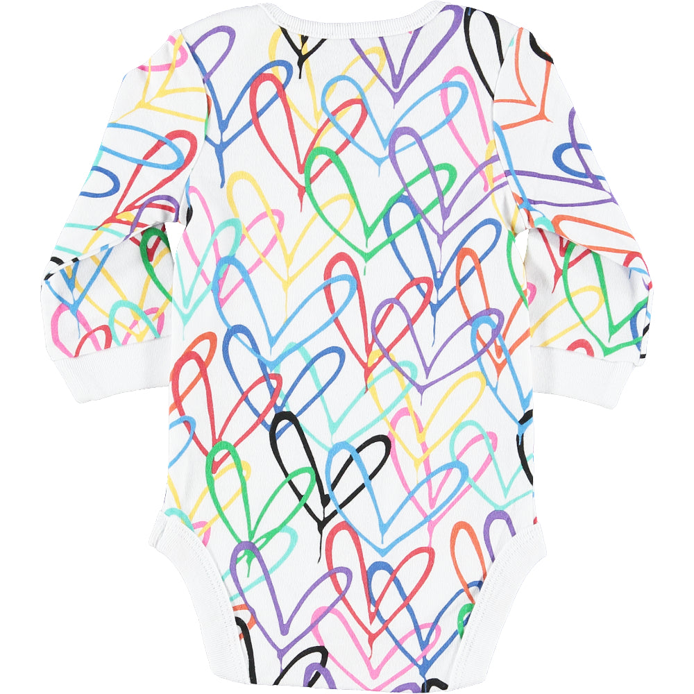 #Lovewall Organic All Over Print Bodysuit