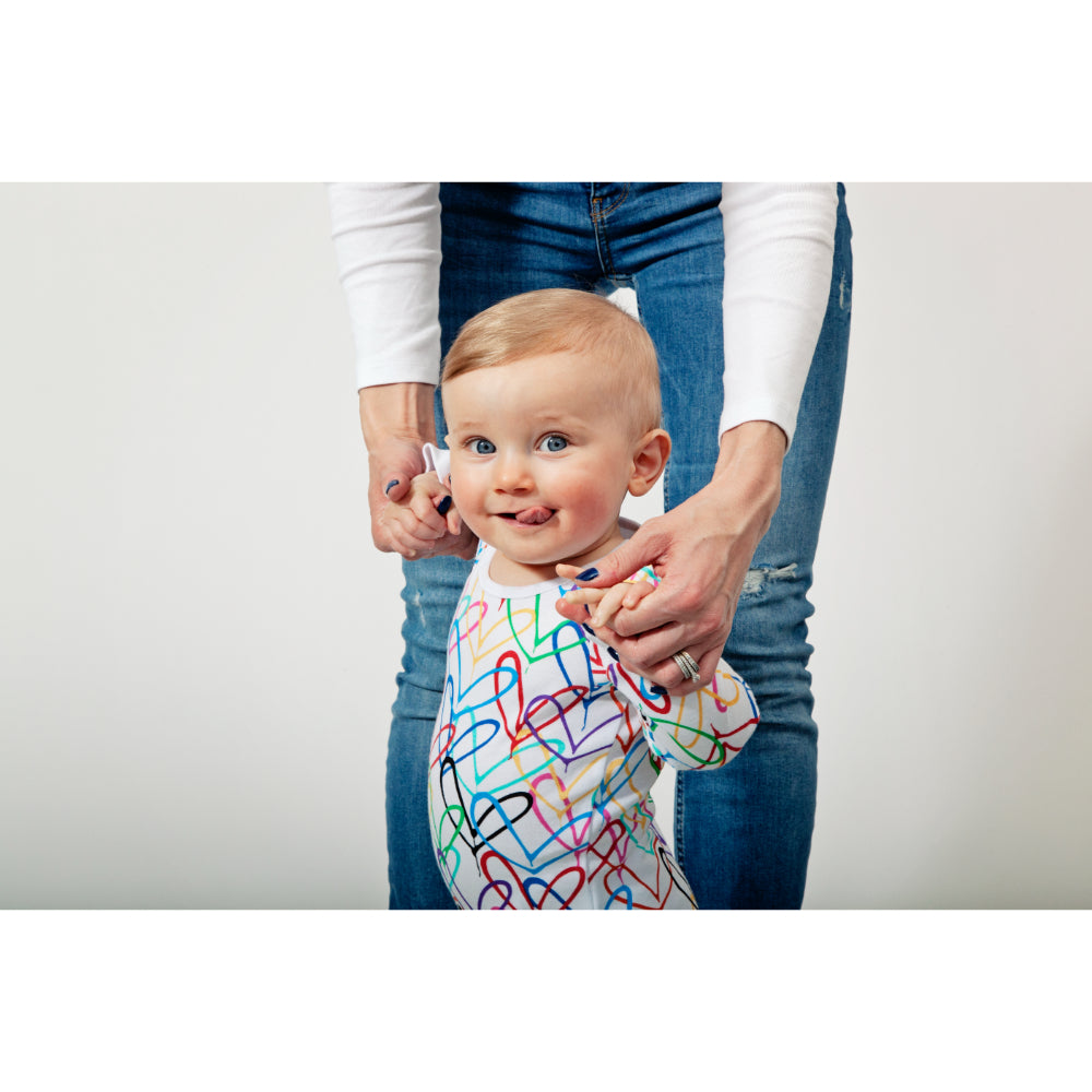 #Lovewall Organic All Over Print Bodysuit
