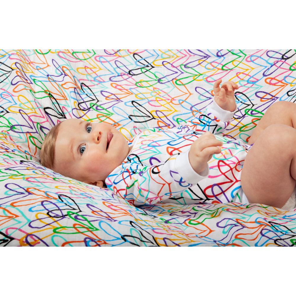 #Lovewall Organic Muslin Shawl & Swaddling Wrap
