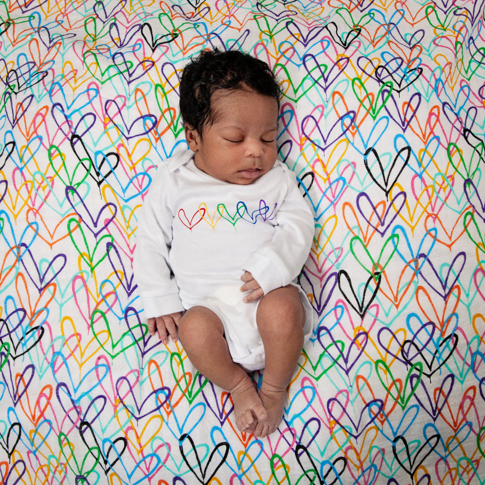 #Lovewall Organic Muslin Shawl & Swaddling Wrap