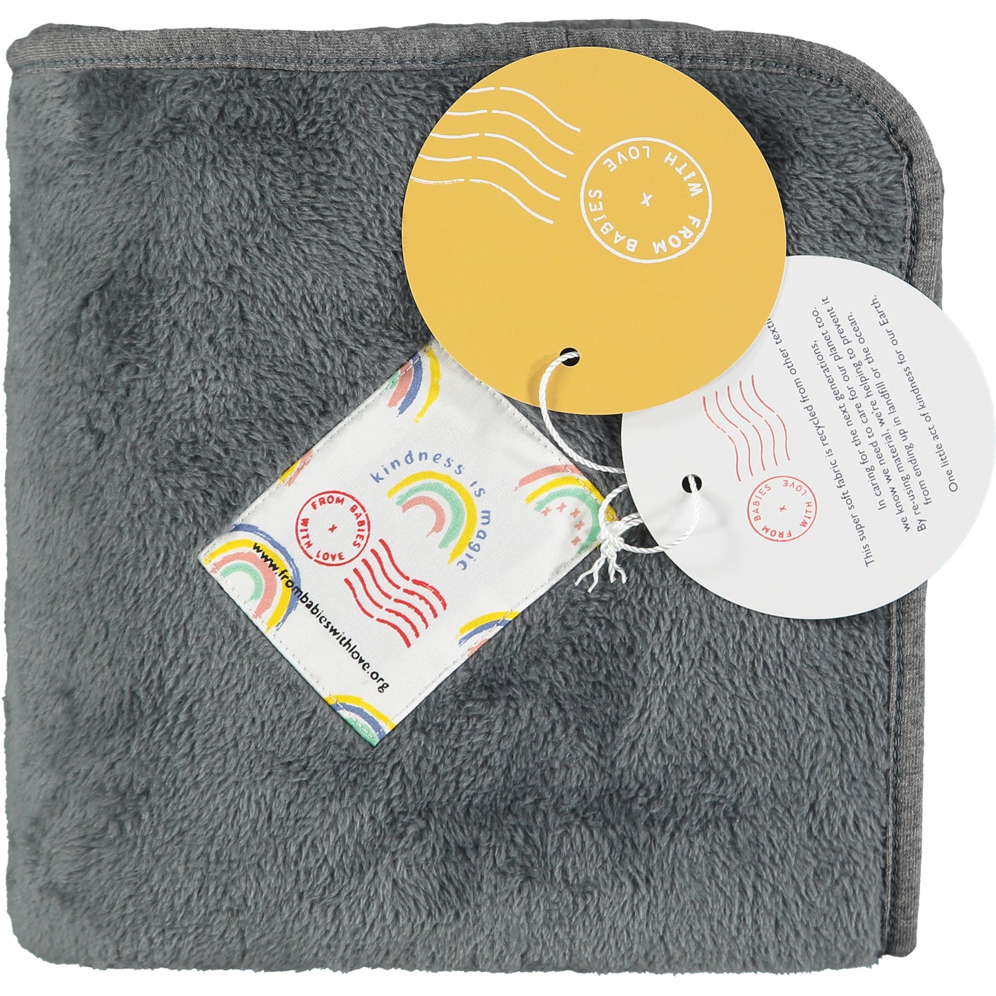Kindness is Magic Upcycled Super Soft Baby Blanket