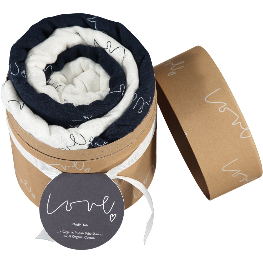 Love Muslin Tub (set of 2)
