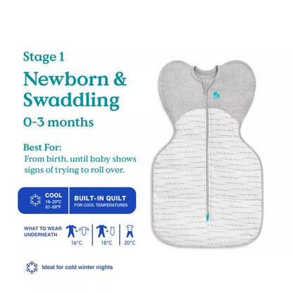 Swaddle Up™ Quilted Cotton Warm 2.5 Tog - Dreamer White