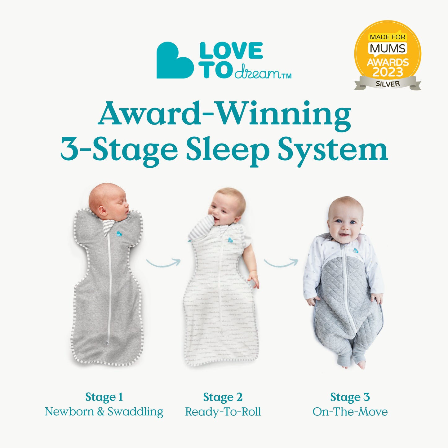 Swaddle Up™ Cotton Original Designer - Rainbow