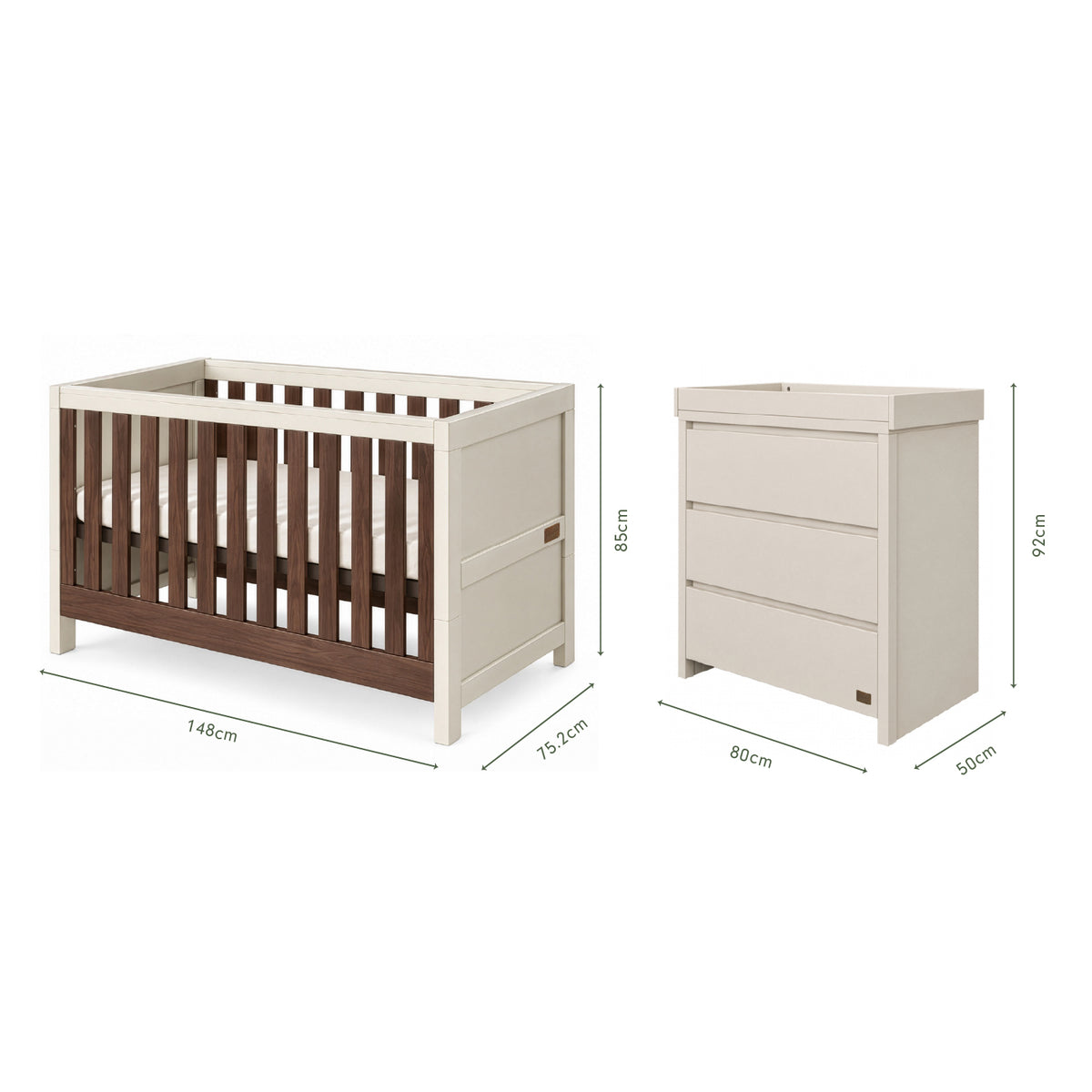 Origin Modena 2 Piece Nursery Furniture Set