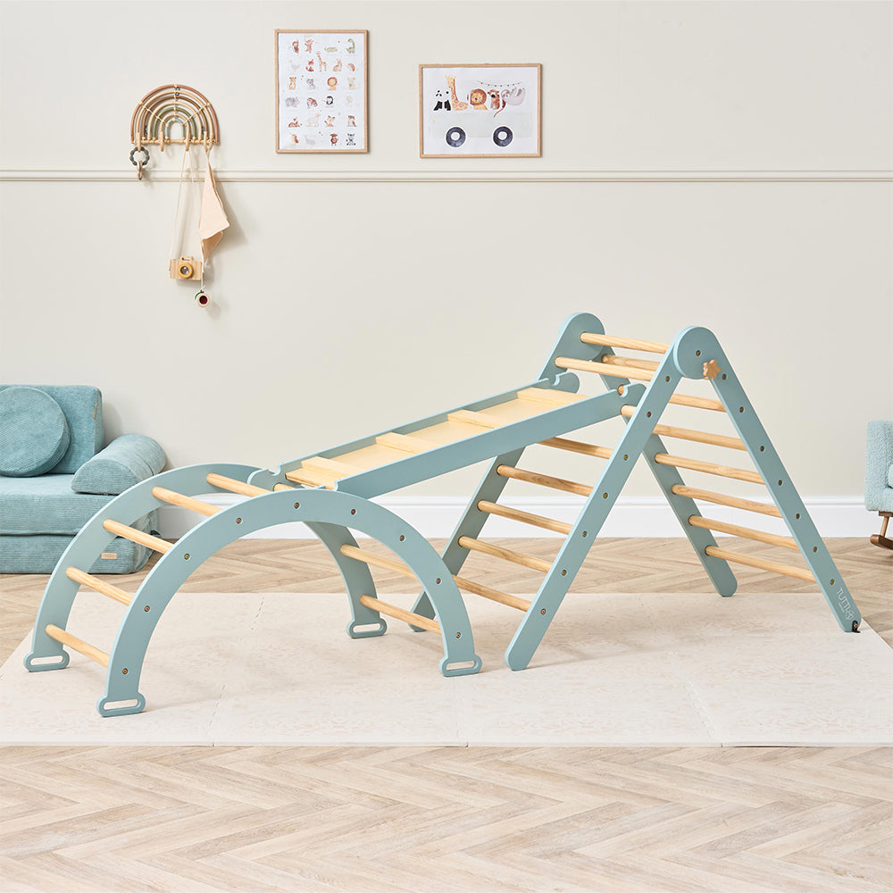 Scala 3 in 1 Pikler Climbing Frame with Climbing Wall