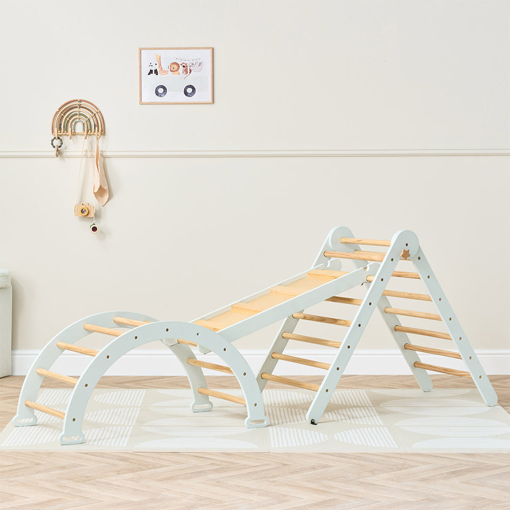 Scala 3 in 1 Pikler Climbing Frame with Climbing Wall