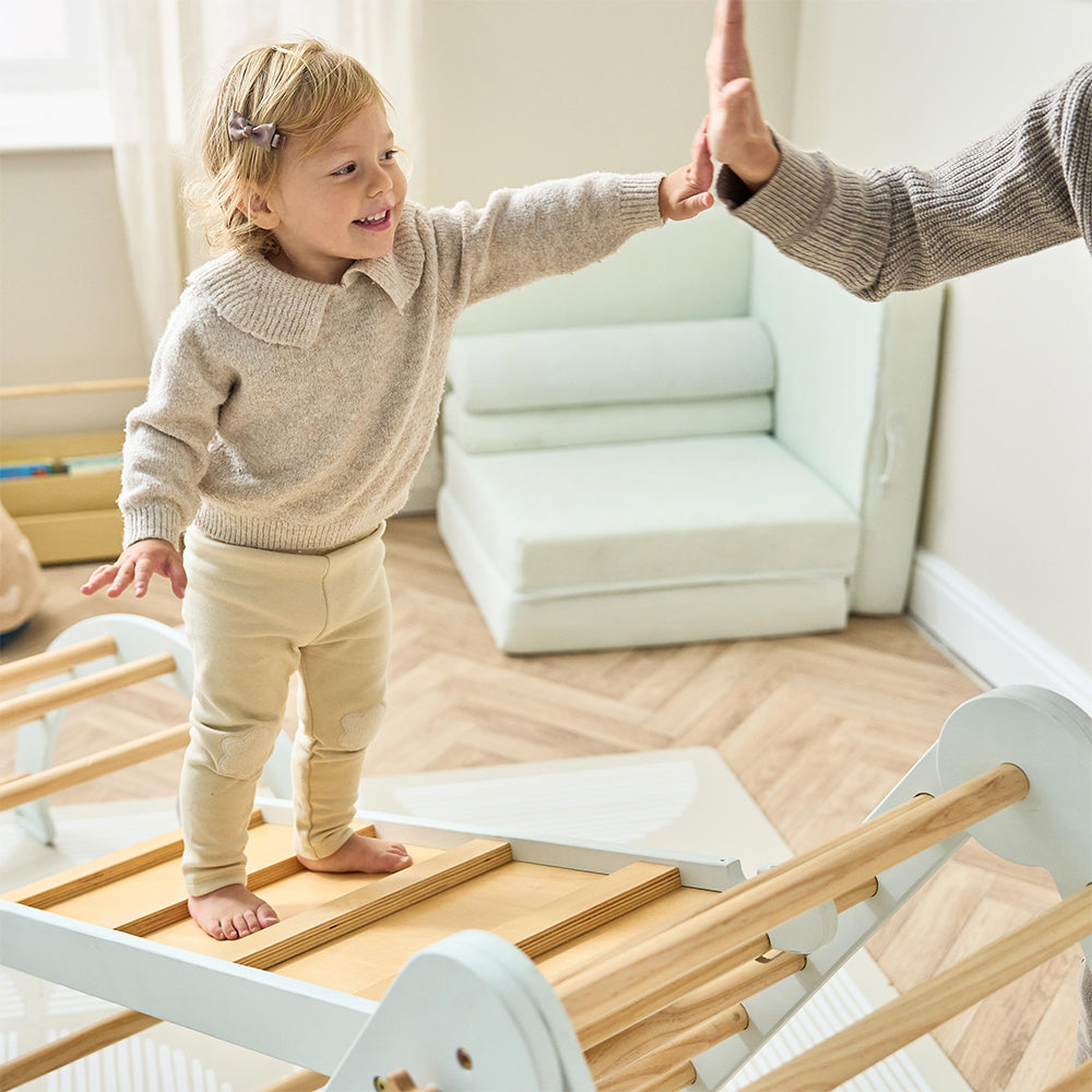 Scala 3 in 1 Pikler Climbing Frame with Climbing Wall