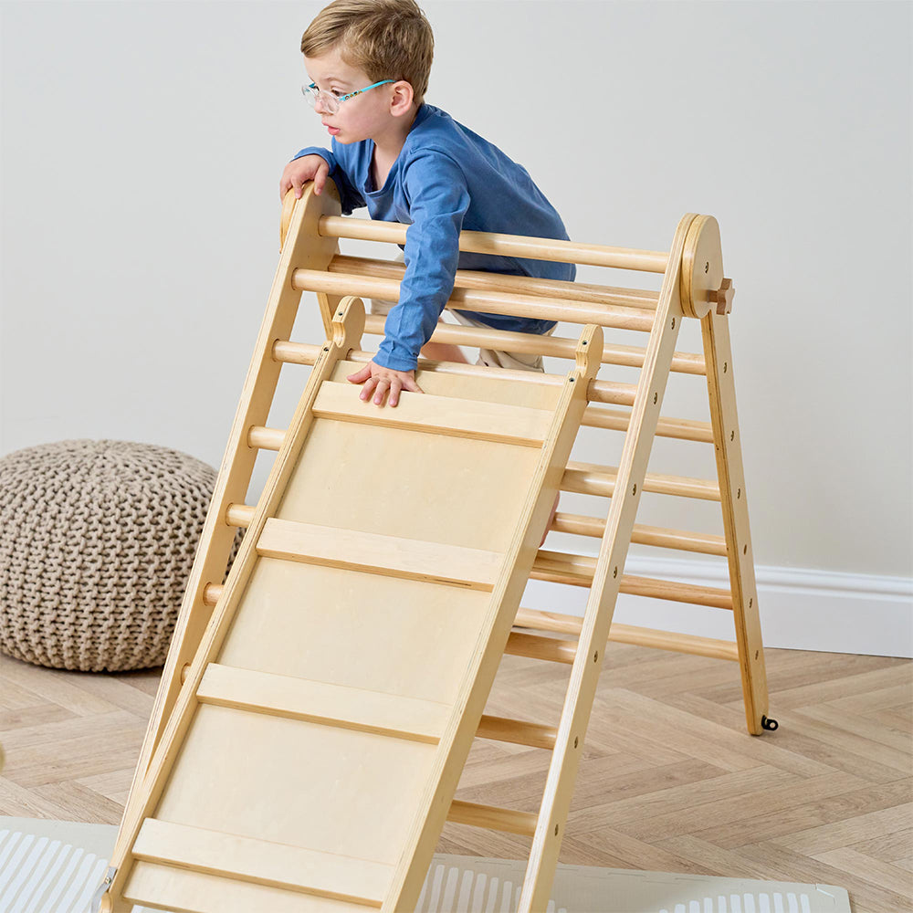 Scala 3 in 1 Pikler Climbing Frame with Climbing Wall