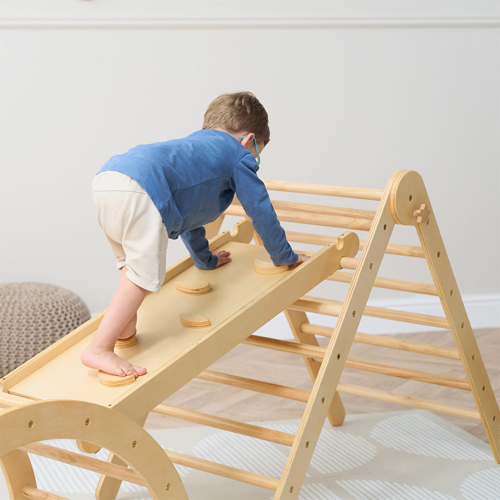 Scala 3 in 1 Pikler Climbing Frame with Climbing Wall
