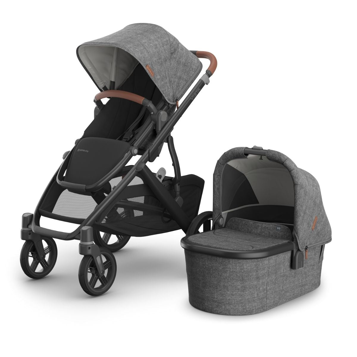 Vista V3 Uppababy Dark Grey | Pushchairs & Prams | Kaliedy Ireland's Baby Shop