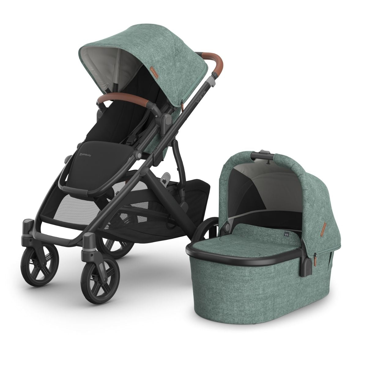 Vista V3 Uppababy Green Gwen | Pushchairs & Prams | Kaliedy Ireland's Baby Shop