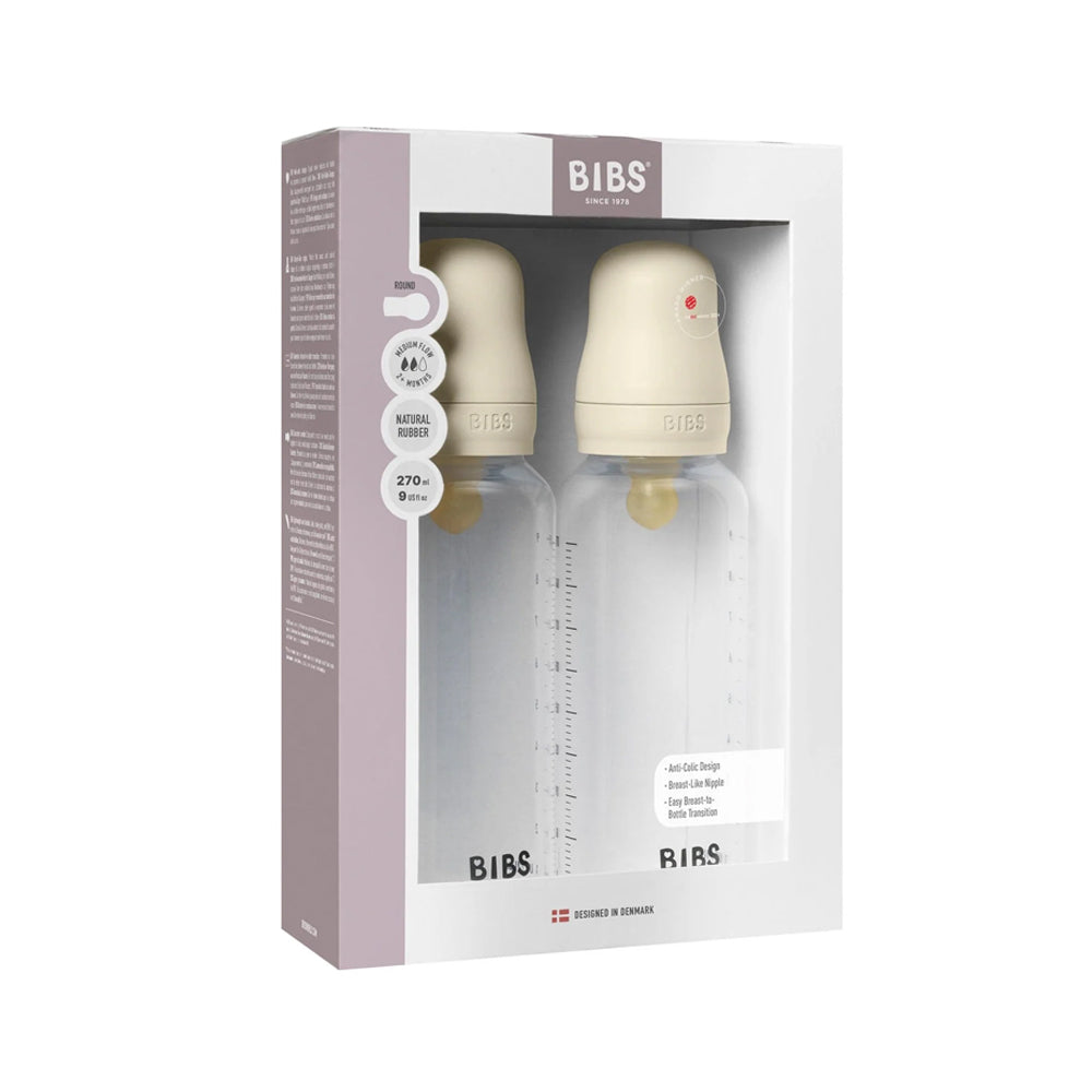 Baby BPA-Free PP Bottle Set 2pk Latex 270ml - Ivory
