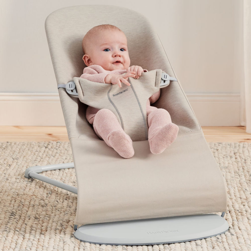 beige white newborn baby bouncer baby bjorn kaliedy