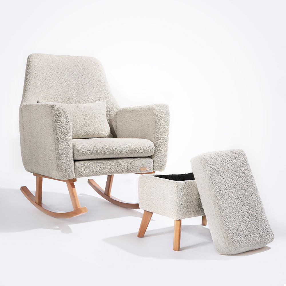 Oscar Luxe Rocking Chair & Footstool
