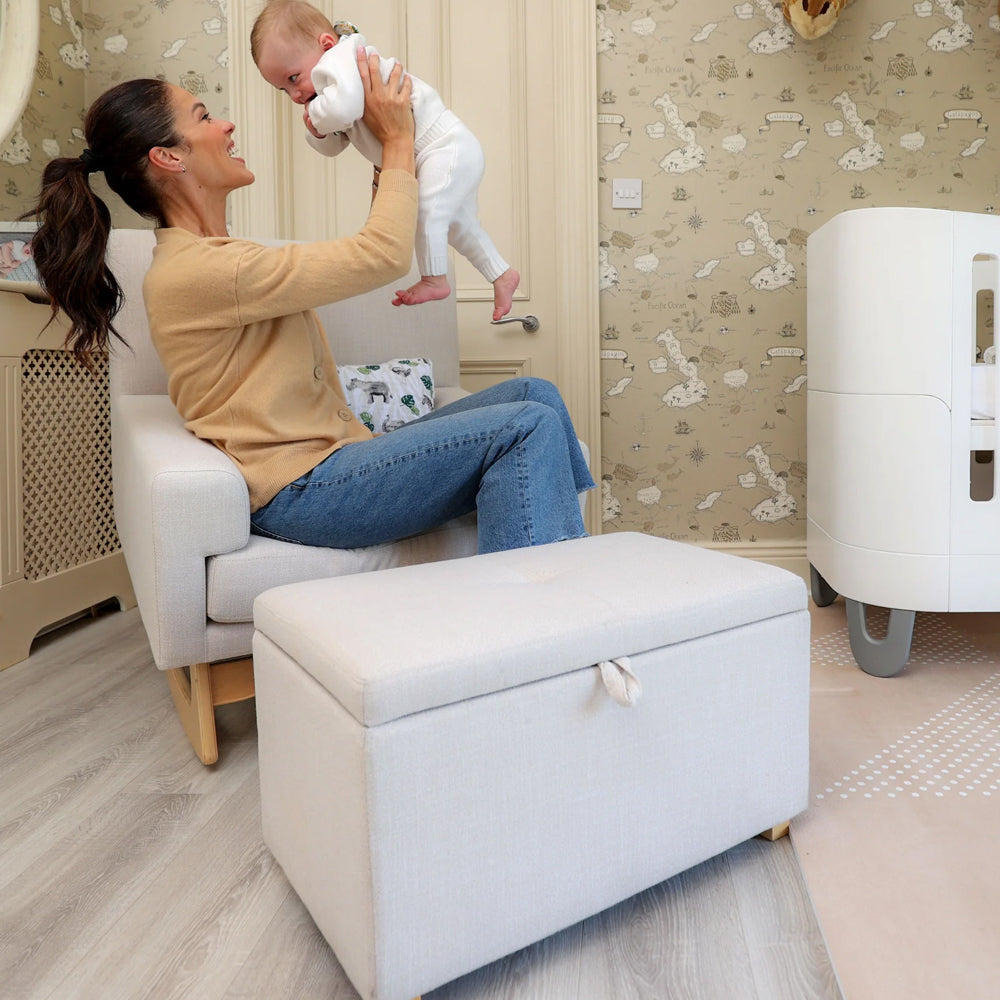 beige white nursing rocking chair nursery furniture serena gaia baby kaliedy