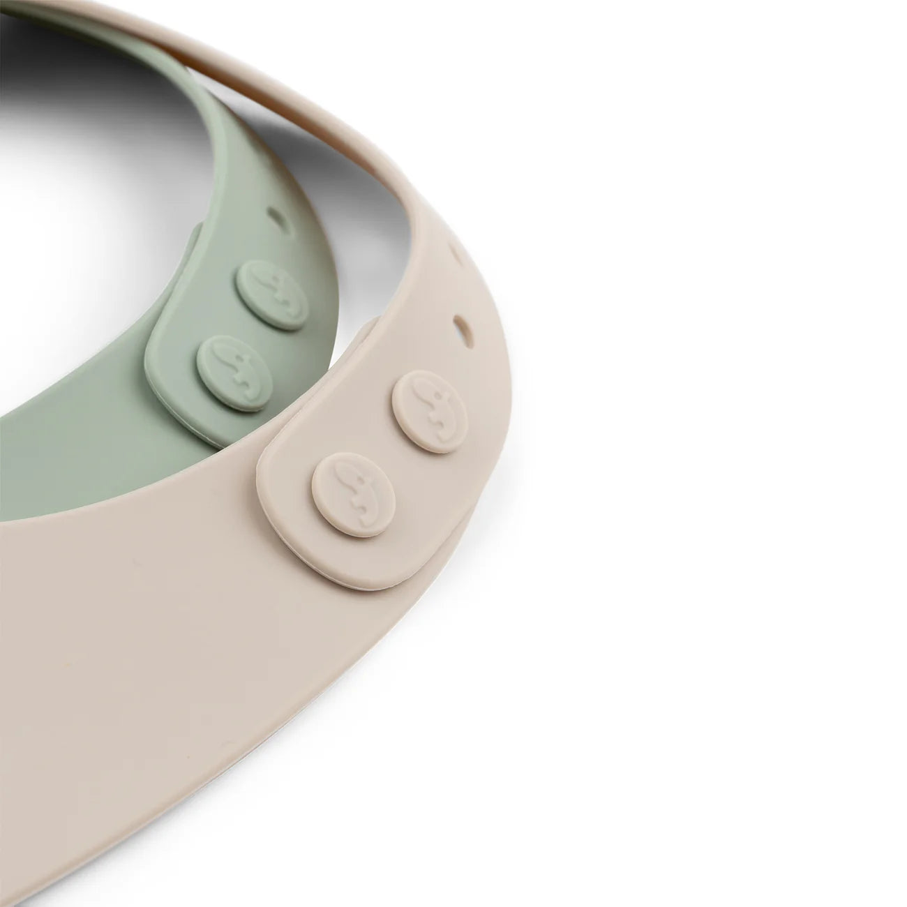 Silicone Bib 2pk - Lalee - Sand & Green
