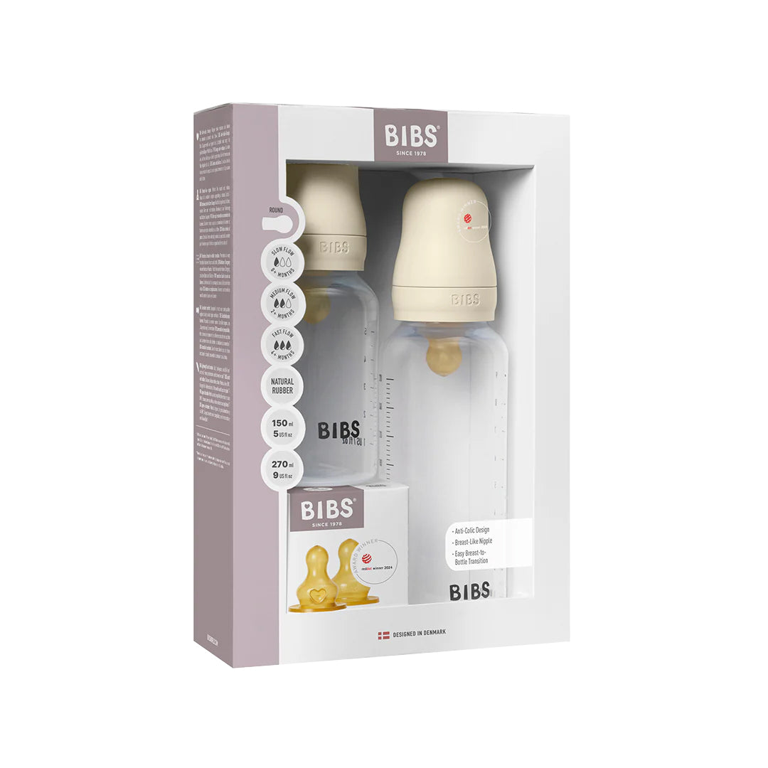 Baby BPA-Free PP Bottle Grow and Flow Set Latex 150ml/270ml - Ivory