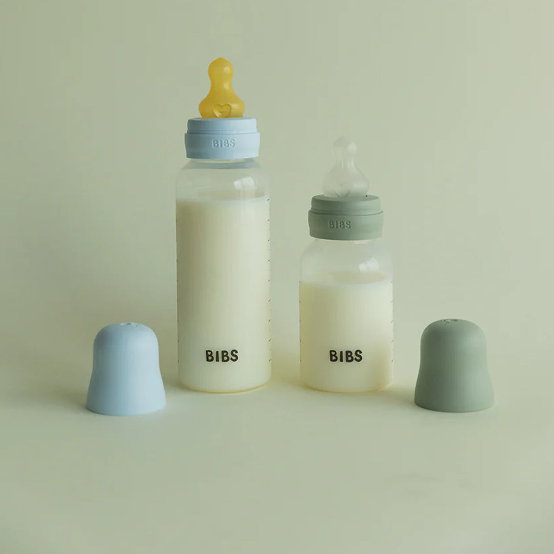 baby bottle small big blue green BIBS kaliedy
