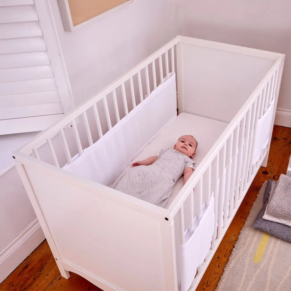 Breathable Cot Wrap - Soft White