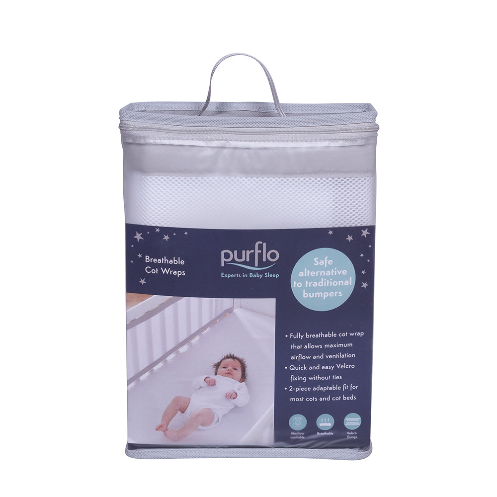 Breathable Cot Wrap - Soft White