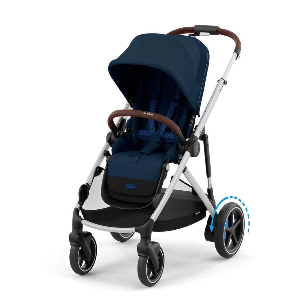 Cybex e-Gazelle S Electric Single to Double Pushchairs & Prams Navy | Kaliedy Ireland's Baby Shop