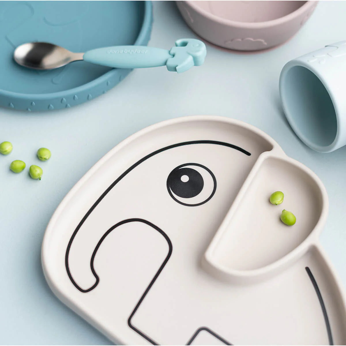 Silicone Stick & Stay Plate - Elphee - Sand