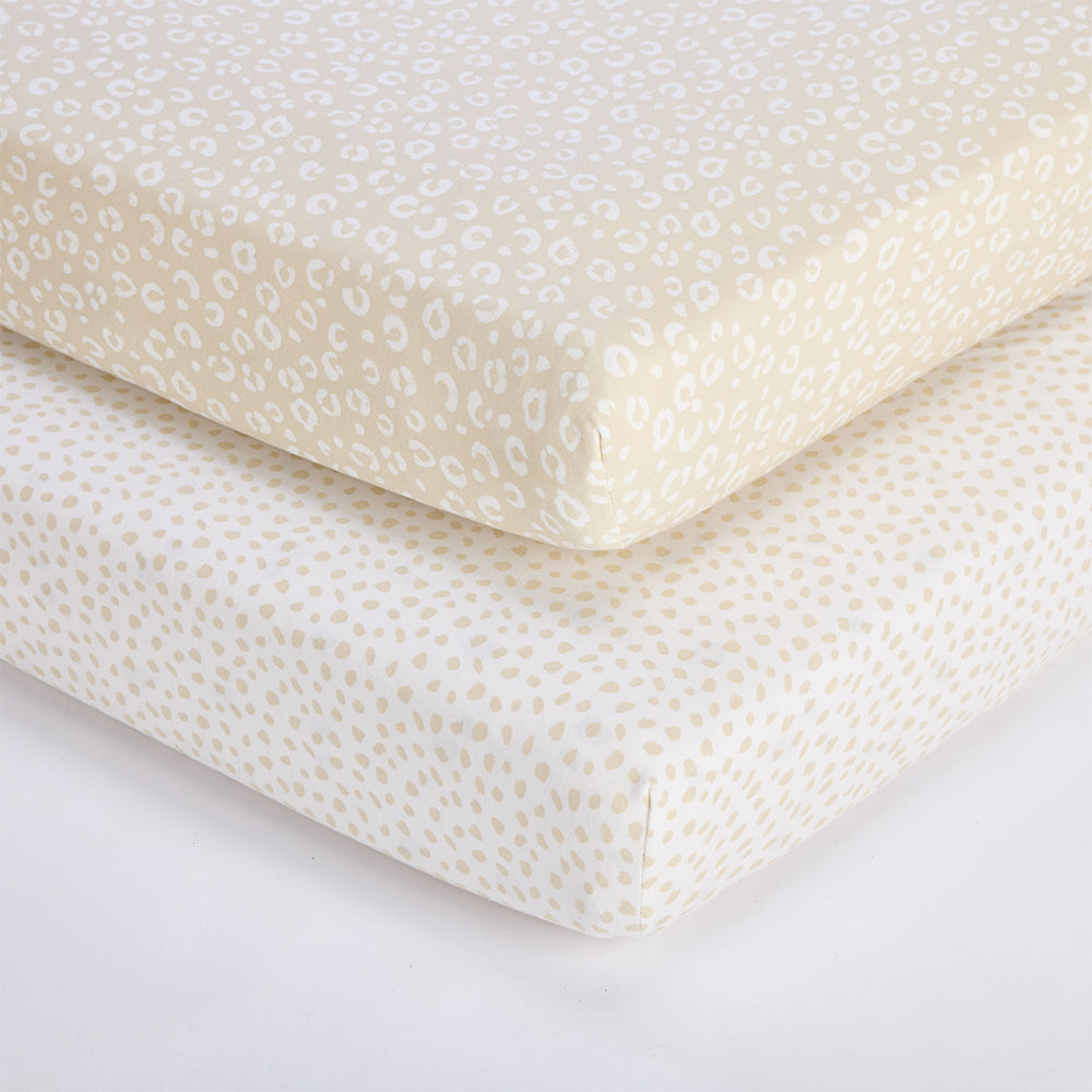 Cot Bed Sheets 2pk Fitted