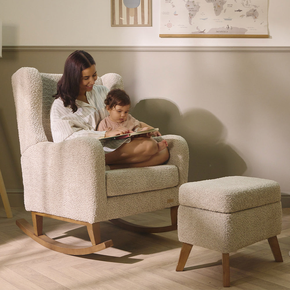 Harper Wingback Rocking Chair & Footstool