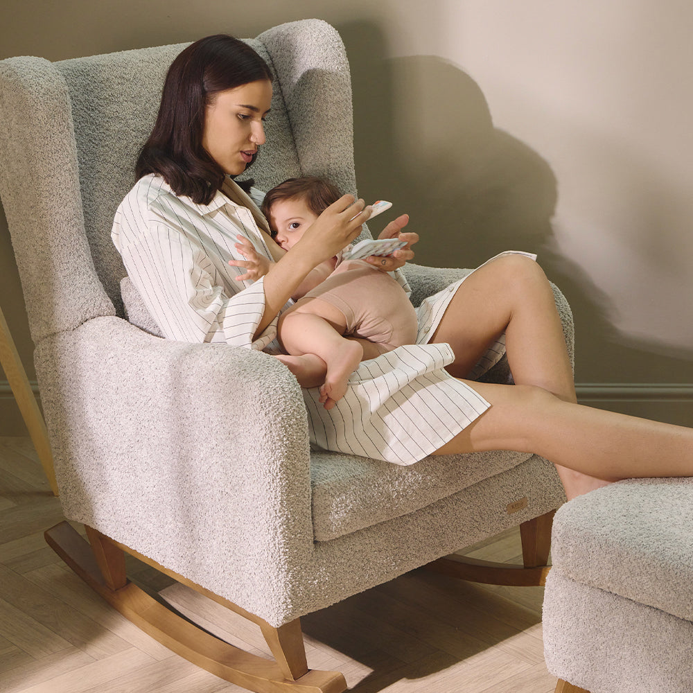 grey-rocking-chair-breastfeeding harper-wingback nursery furniture-tutti-bambini-kaliedy