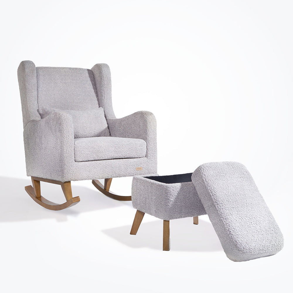Harper Wingback Rocking Chair & Footstool
