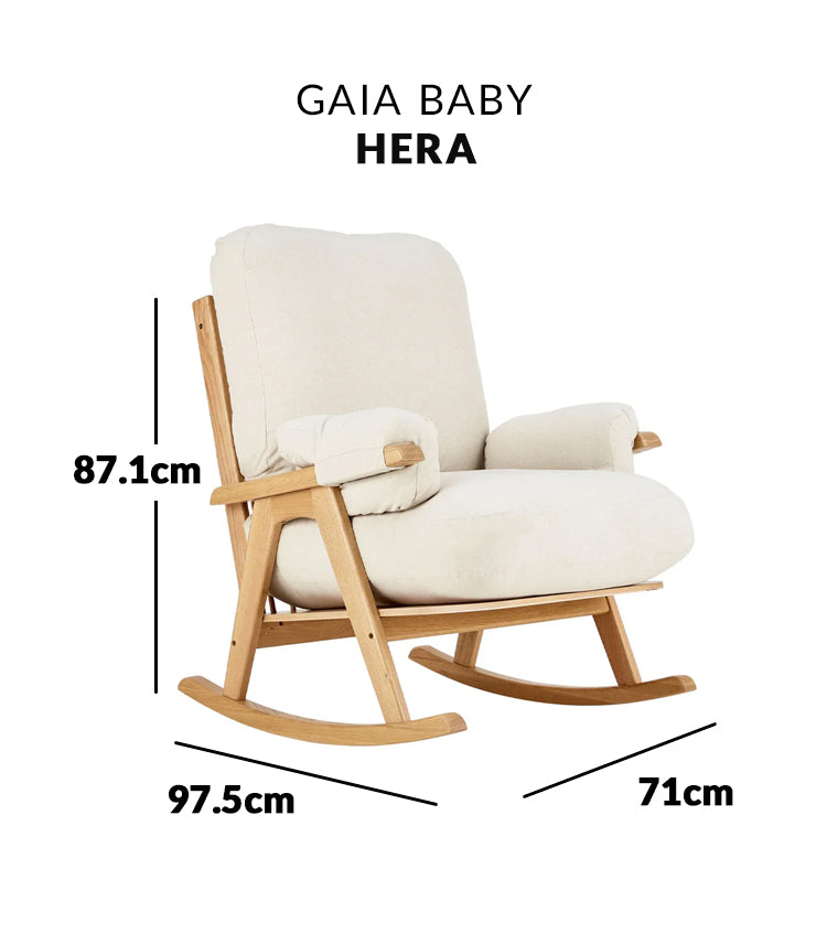 Hera Rocking & Nursing Chair - Barley (Ex Display)