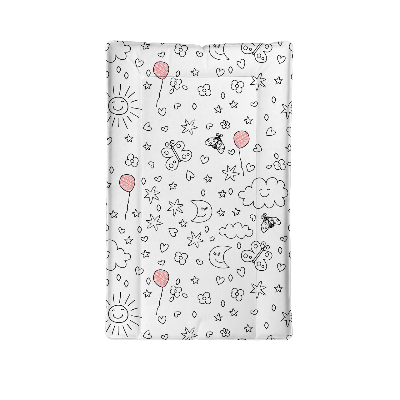 Warm Feel Change Mat - Big World (Pink)